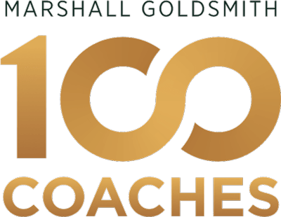 logo marshall goldsmith 100 coaches gold stacked saahil mehta